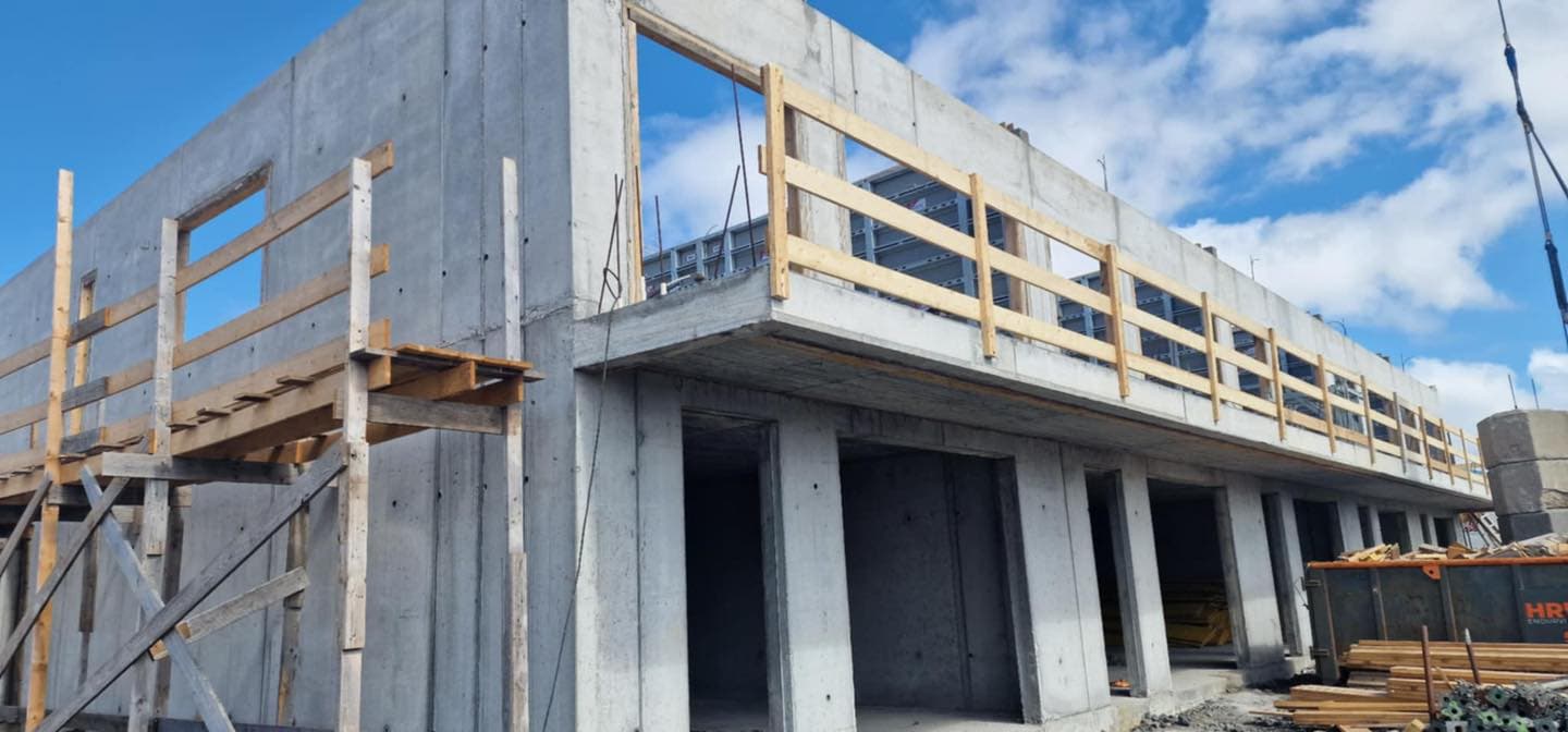 Yfirsýn yfir byggingarframkvæmd á höfuðborgarsvæðinu.